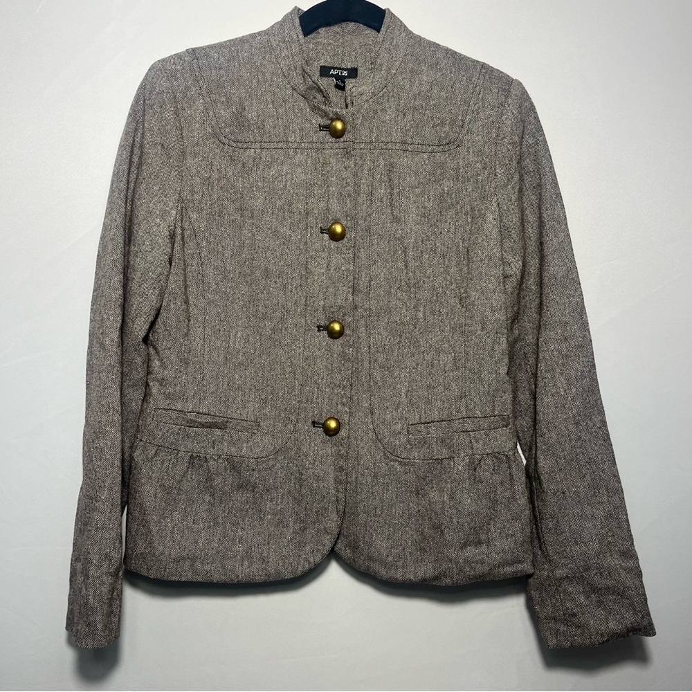 Apt. 9 Tweed Peplum Blazer Sz 8